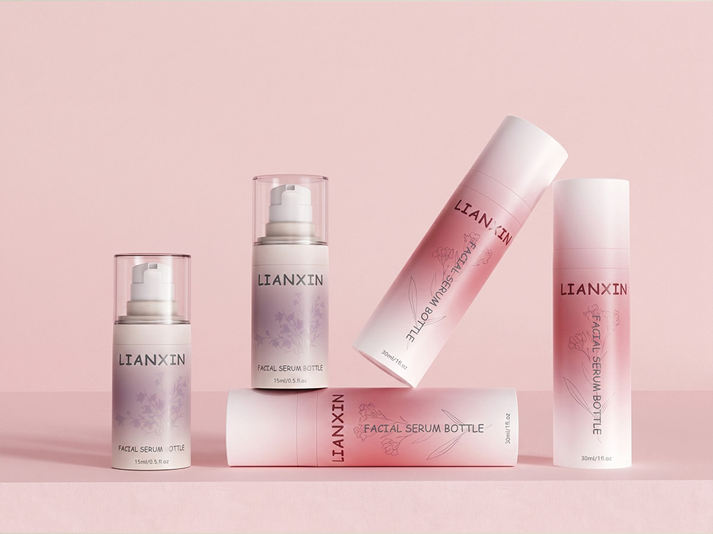 plastic cosmetic bottle set