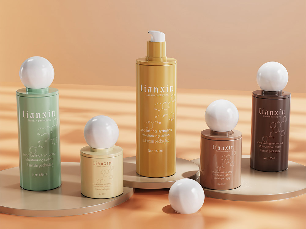 glass cosmetic bottle set