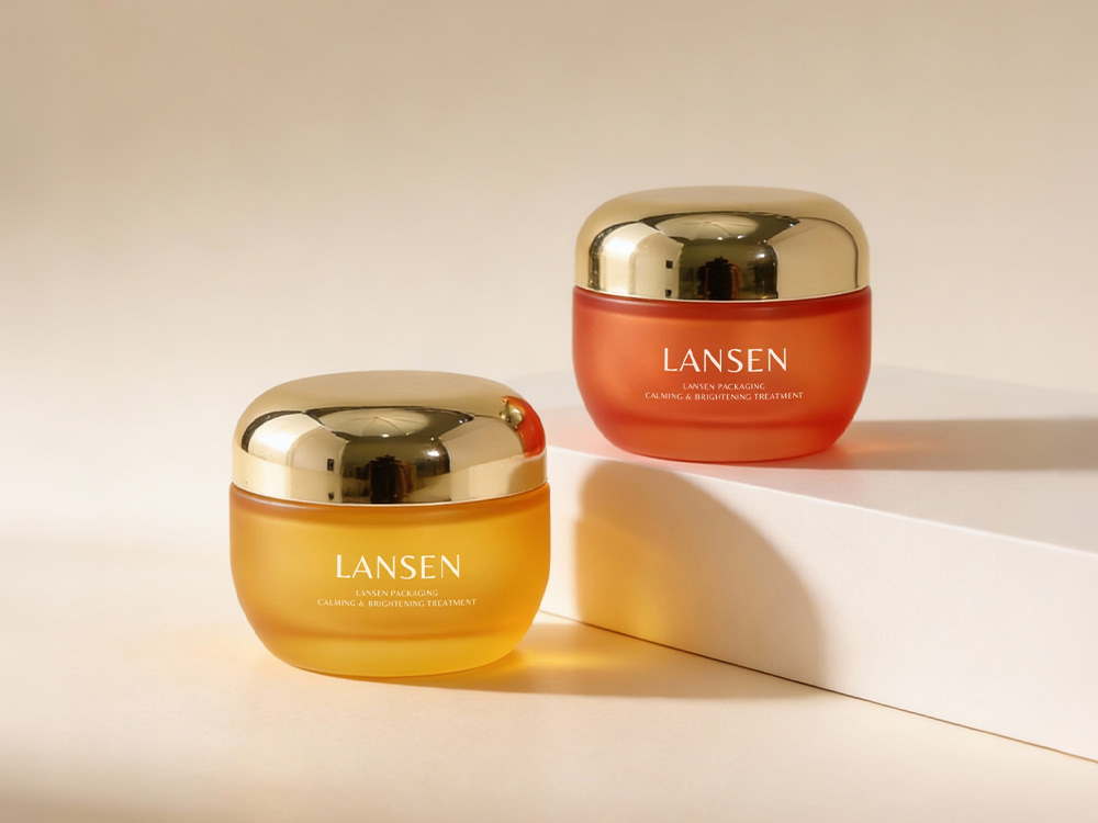 glass cosmetic jars