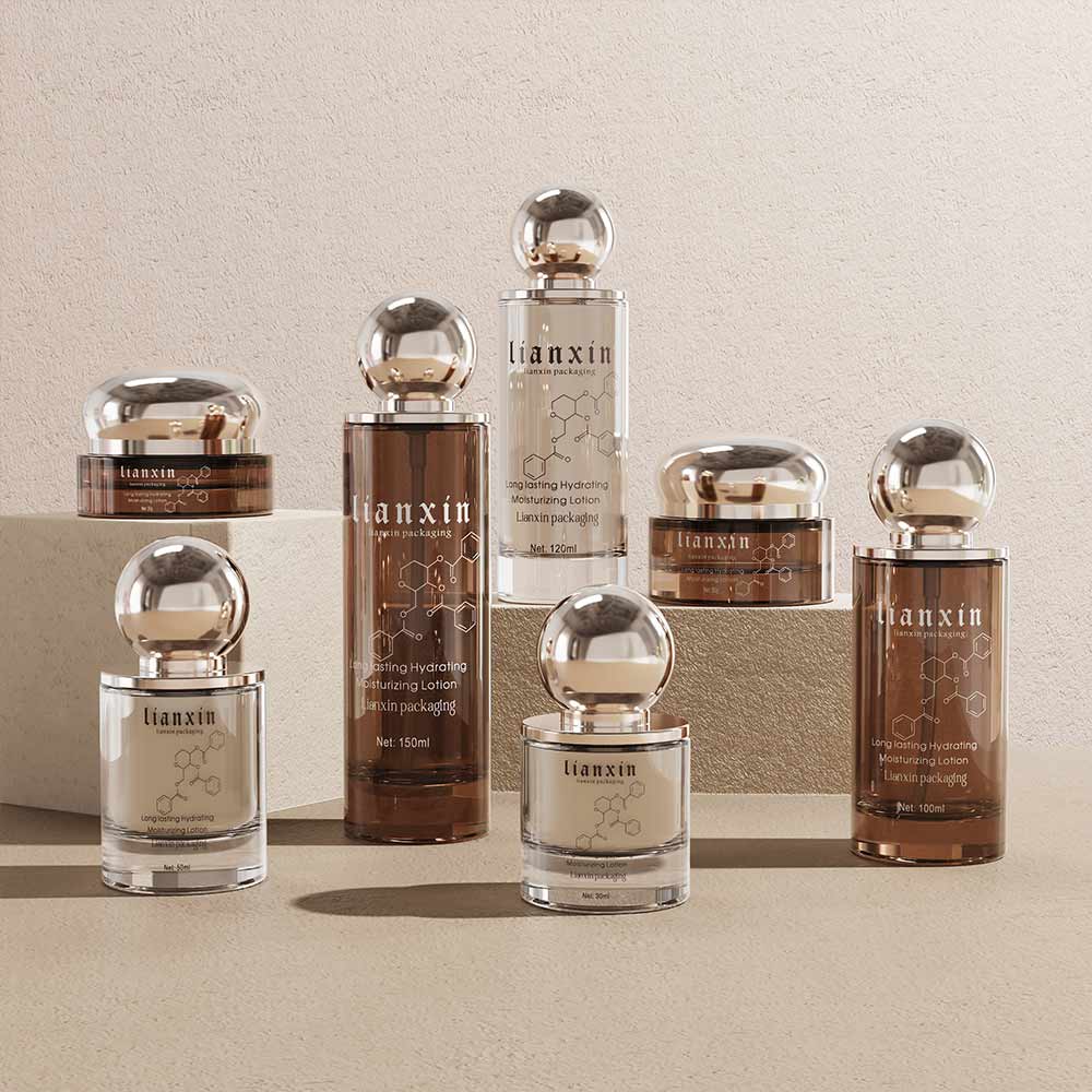 Sphere Cap Glass Skincare Packaging