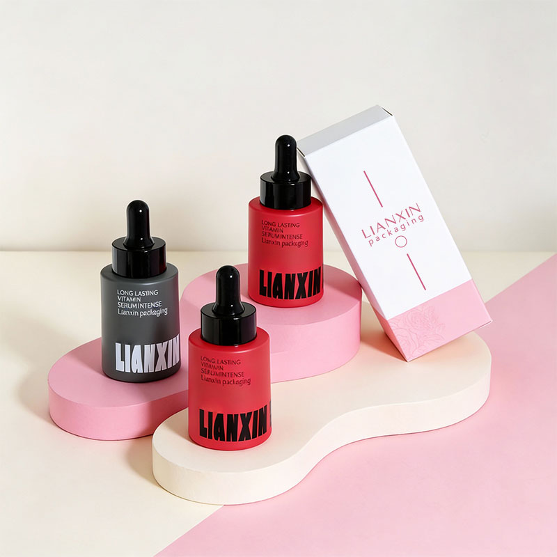 cosmetic dropper bottle with box