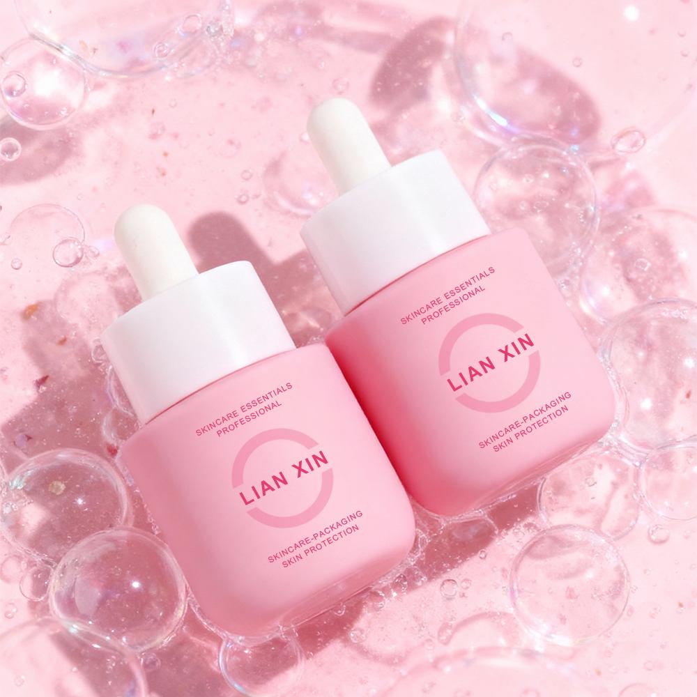 Pink Glass Dropper Bottle