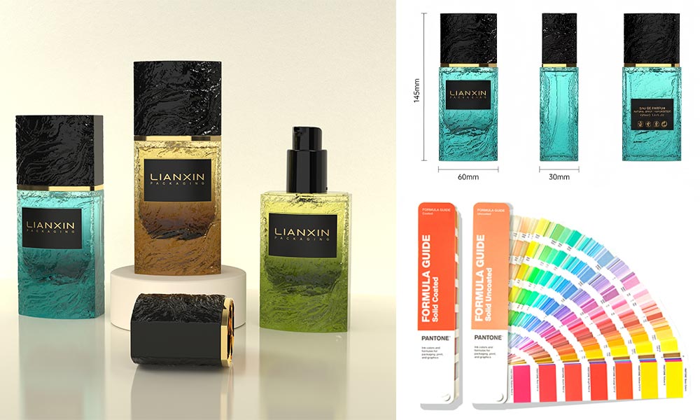 cosmetic packaging 3D rendering