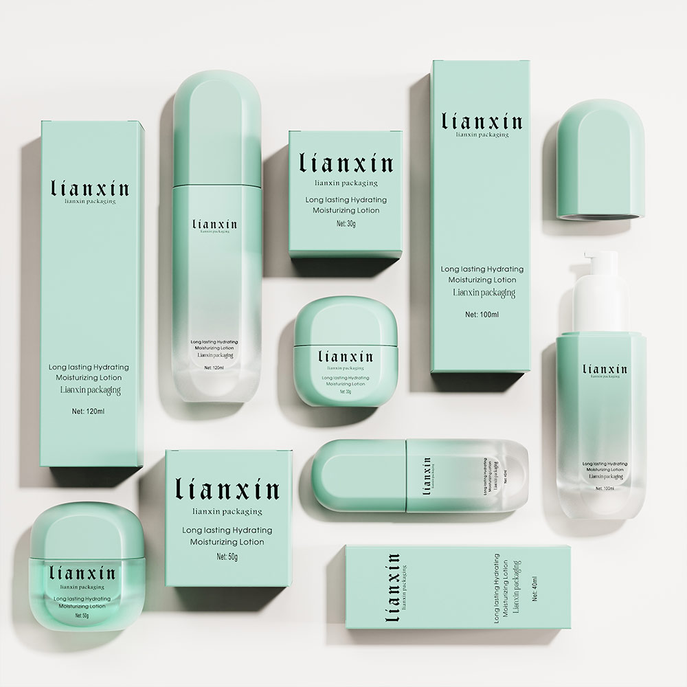 Empty Glass Cosmetic Bottle With Box