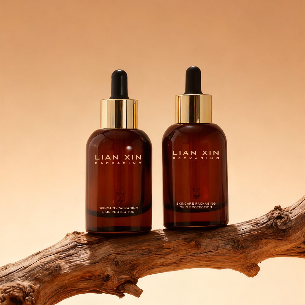50ml amber glass dropper bottle