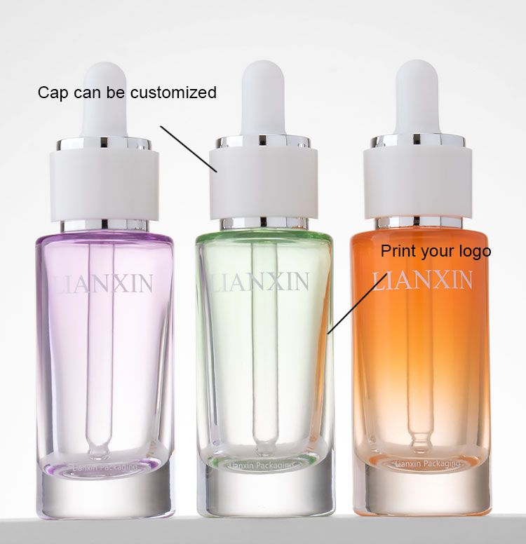 30ml slim glass dropper bottle custom