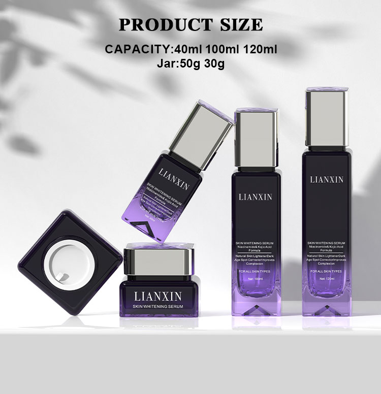 Luxury Glass Skincare Packaging Set size
