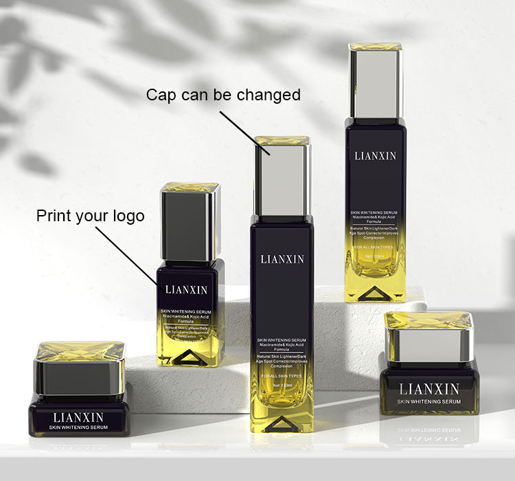 Luxury Glass Skincare Packaging Set custom