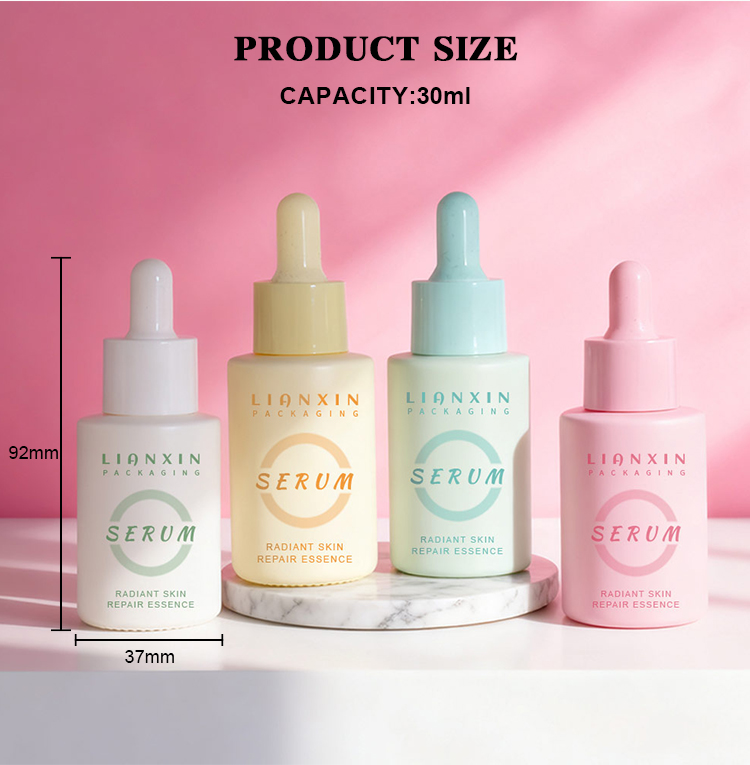 30ml cylinder glass serum bottle sizes