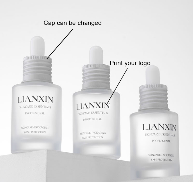 30ml frosted glass dropper bottle custom