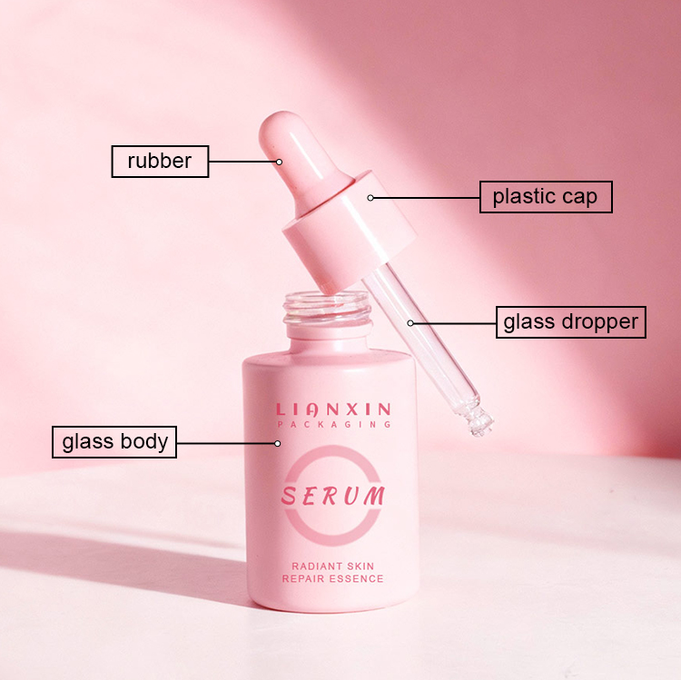 30ml glass serum bottle details