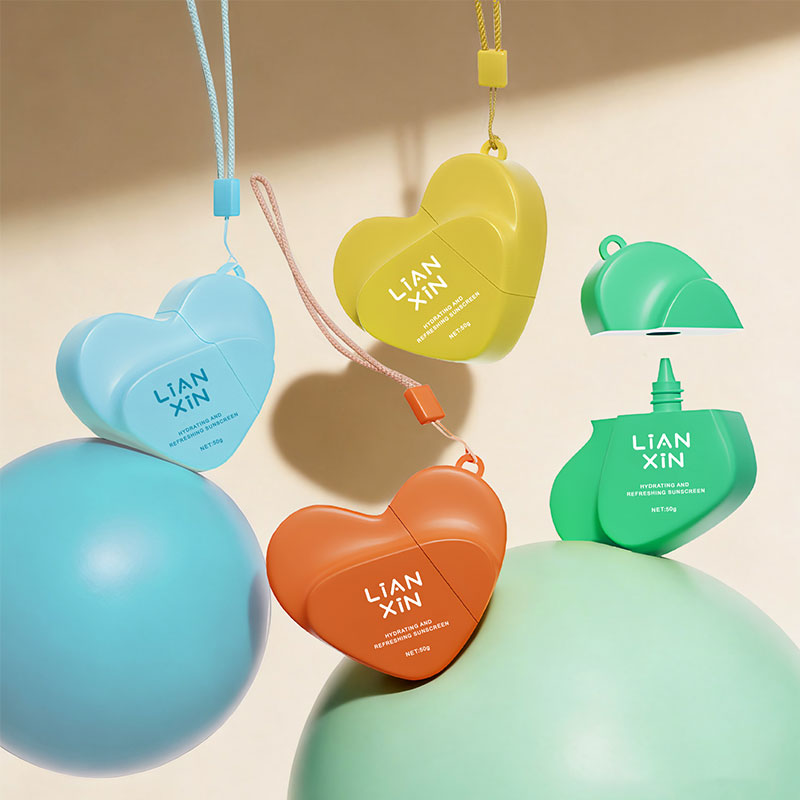 Heart Shape Sunscreen Bottle