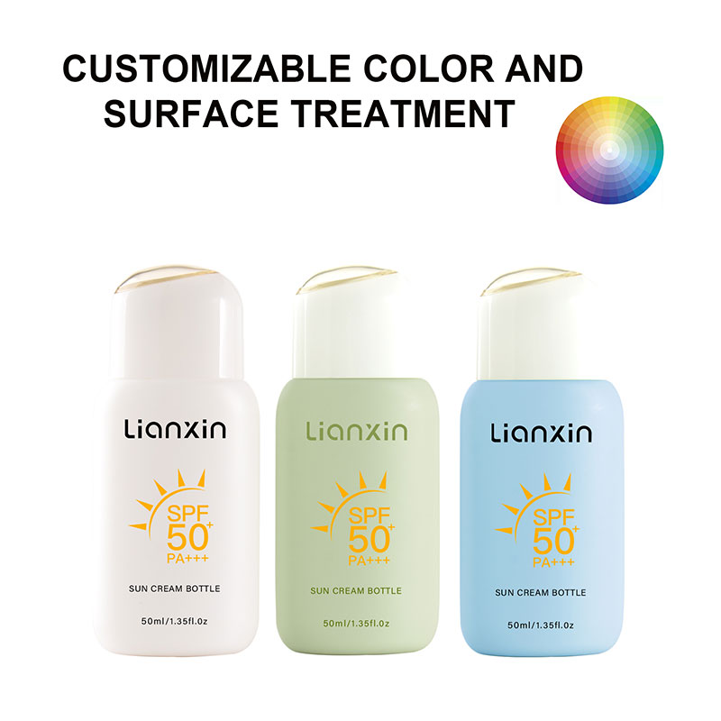 SPF Lotion Bottle Custom Color
