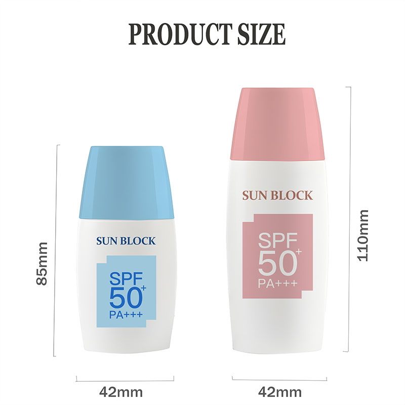 30ml 50ml PE Cosmetic Bottle Size