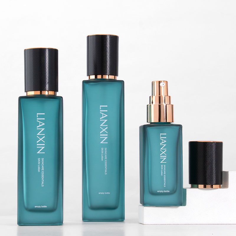 40ml 100ml 120ml square cosmetic lotion bottle