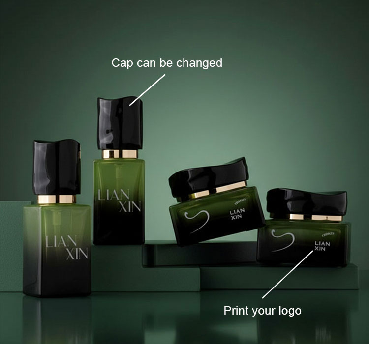 Custom Details Square Cosmetic Bottle