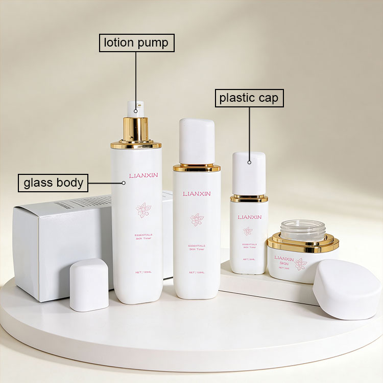 round square cosmetic packaging details