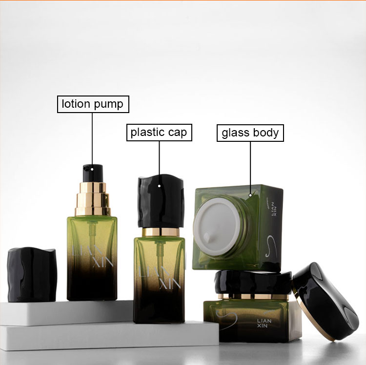 Custom Square Cosmetic Bottle