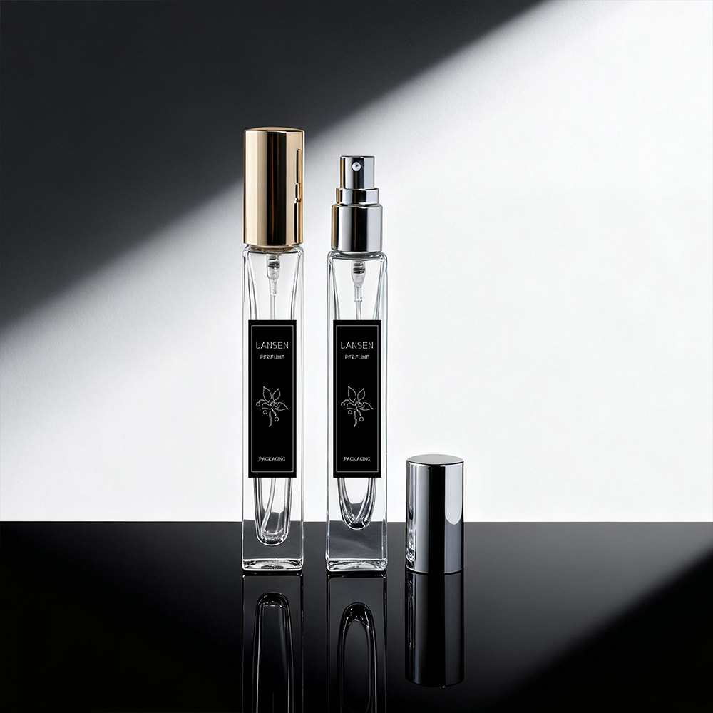 slim rectangular 10ml mini perfume spray bottle
