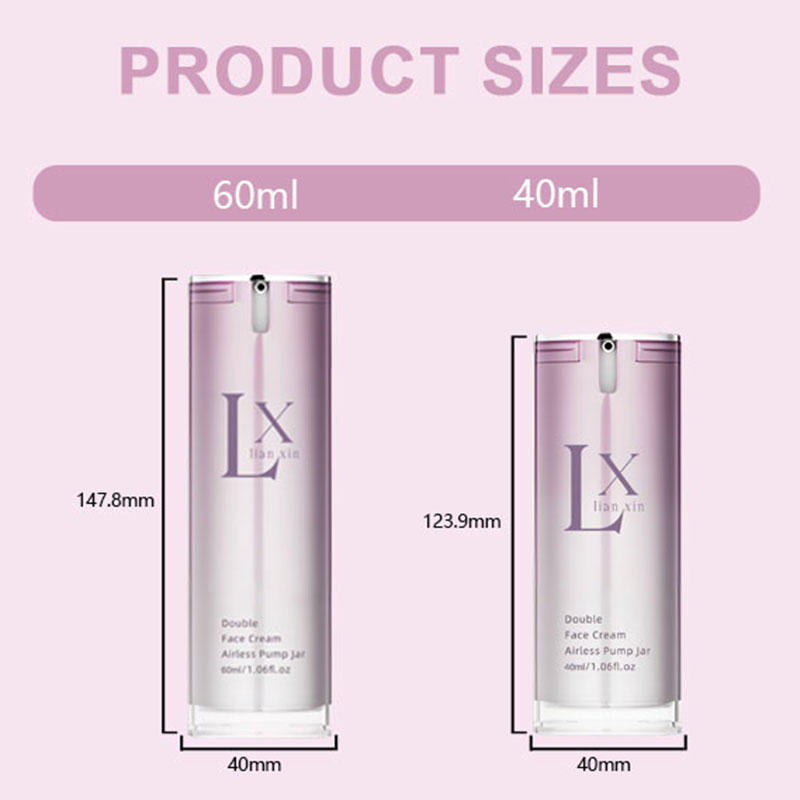40ml 60ml airless bottle size