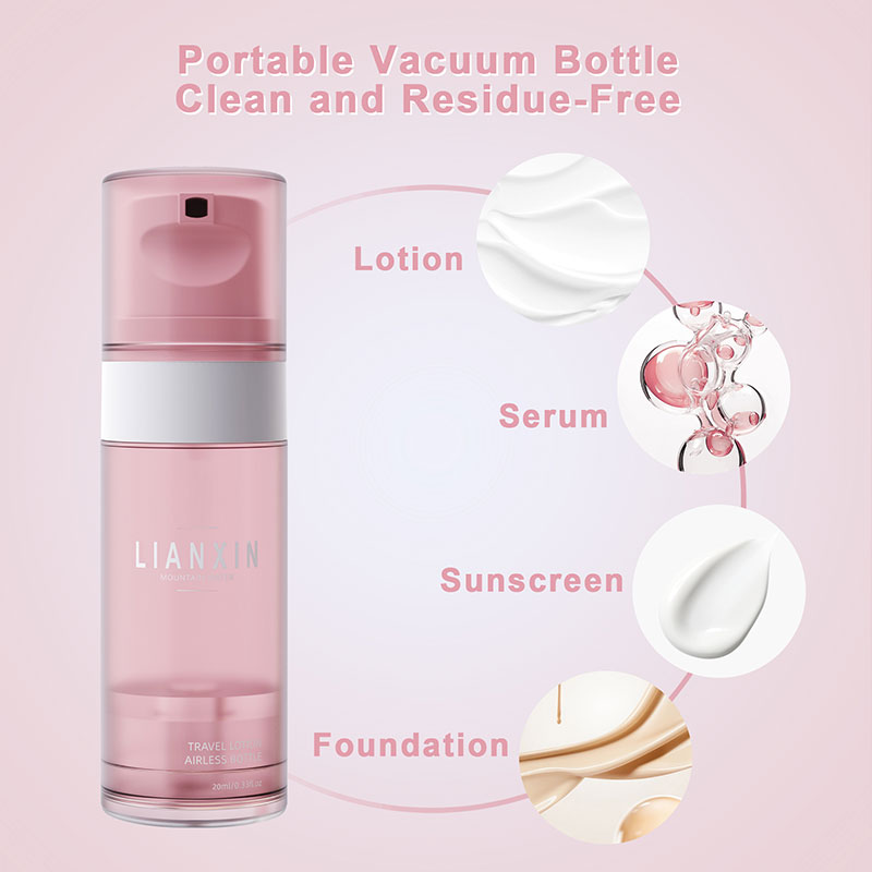 cosmetic airless pump bottle application