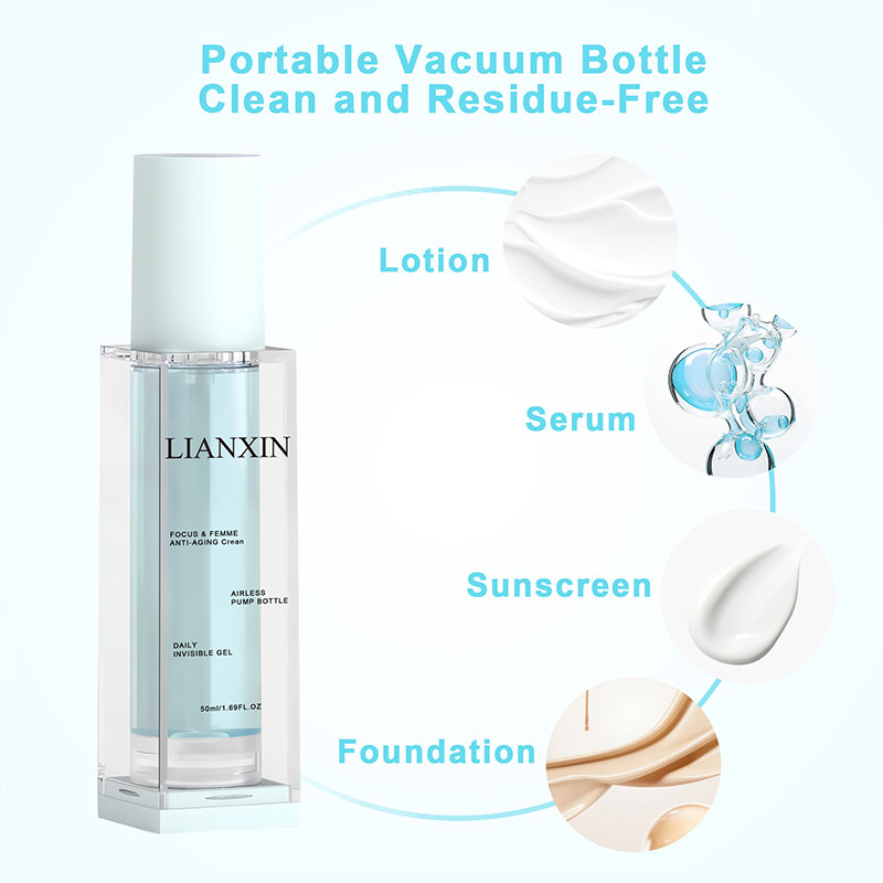 20ml 30ml 50ml square airless bottle application