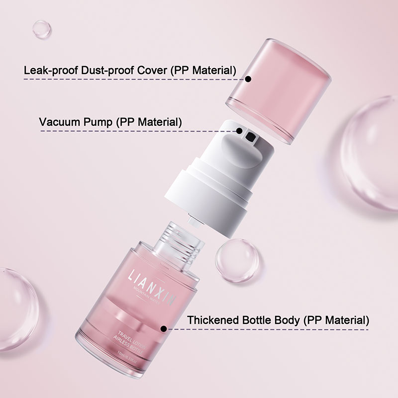 cosmetic airless pump bottle materials