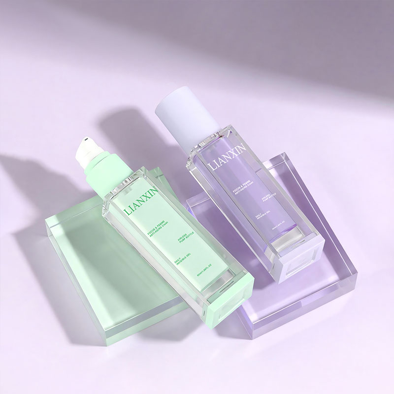 20ml 30ml 50ml square airless pump bottle for skincare