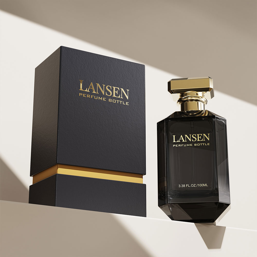 Perfume bottle with box