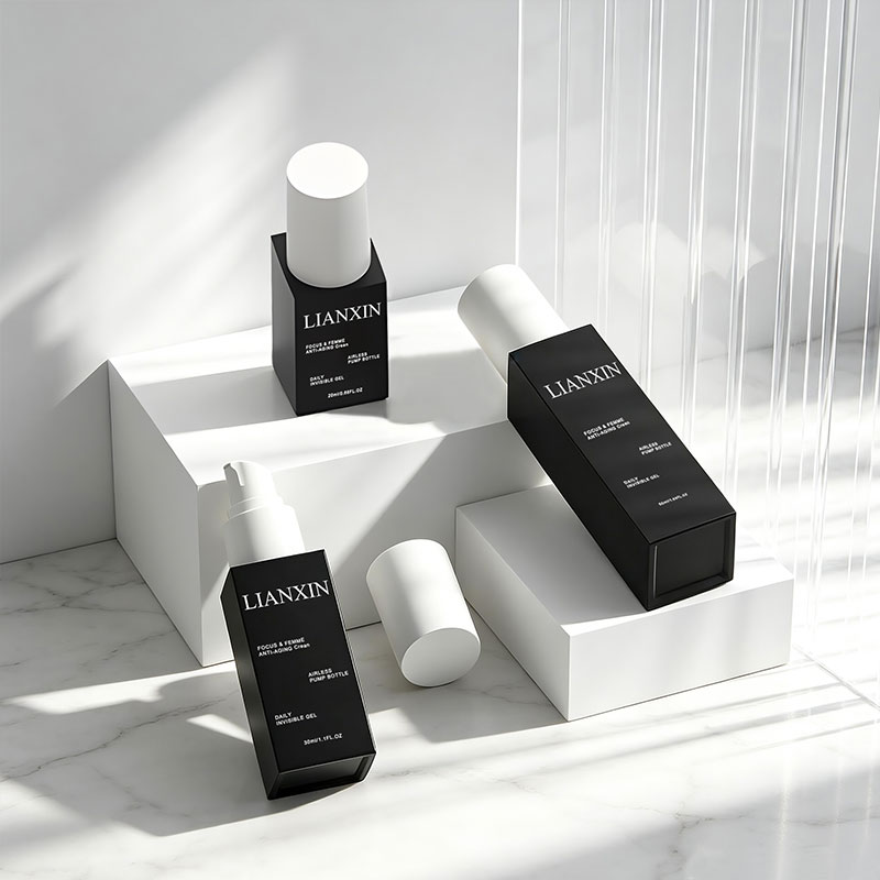 square cosmetic pump bottle