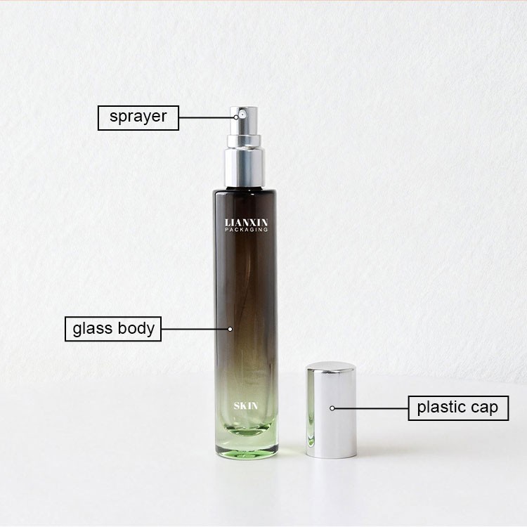 15ml glass perfume spray bottle parts glass body plastic cap sprayer