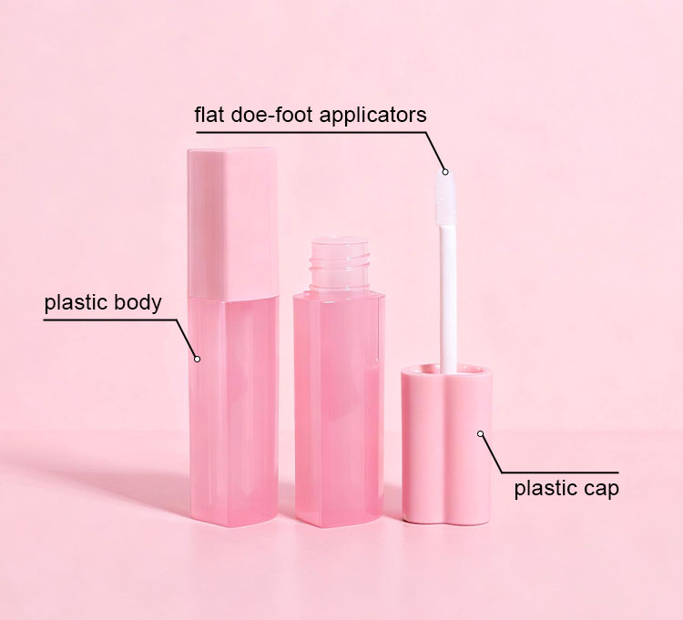 Heart Lip Gloss Packaging Details
