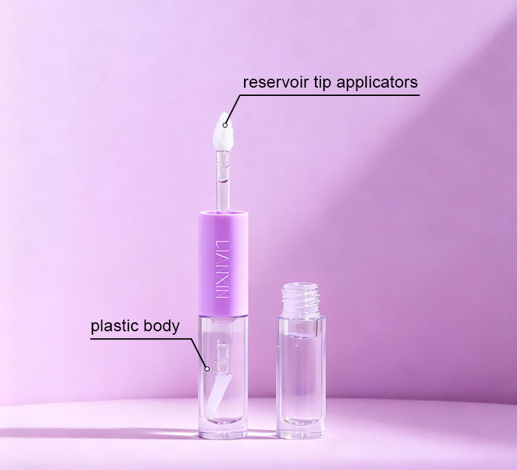 double ended lip gloss tube details