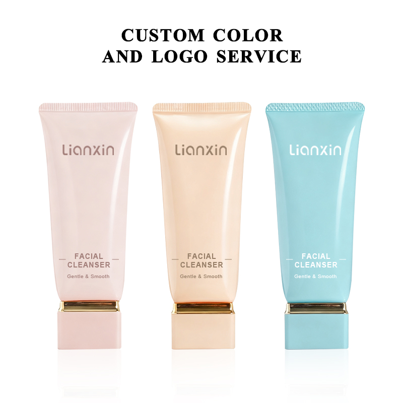 facial cleanser tube custom color