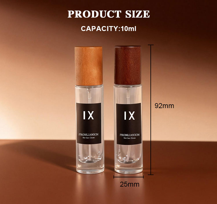 natural wooden cap for 10ml perfume spray bottle