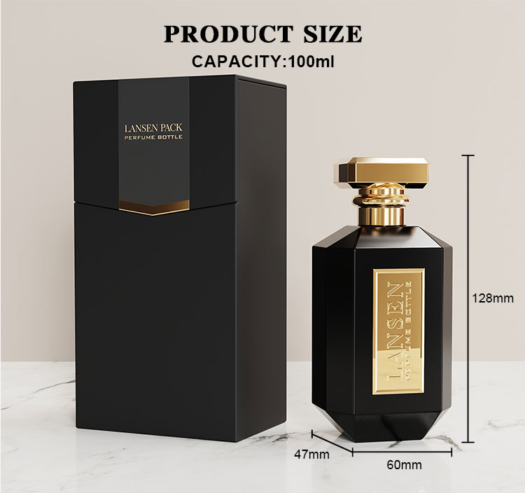 Perfume Bottle with Premium Packaging Box Size
