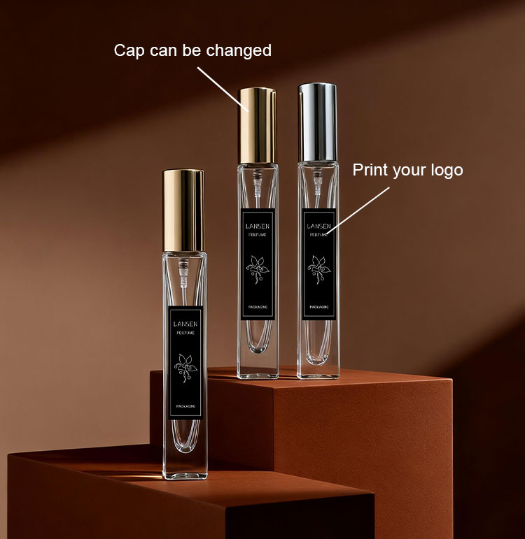 custom rectangular glass mini perfume bottles for fragrance brands