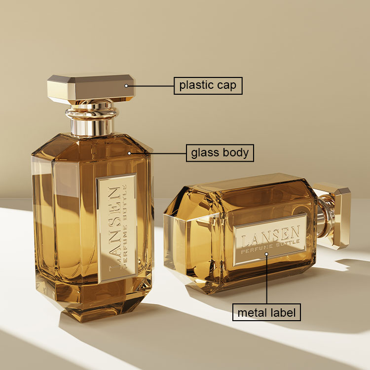 Perfume Bottle with Premium Packaging Box Details