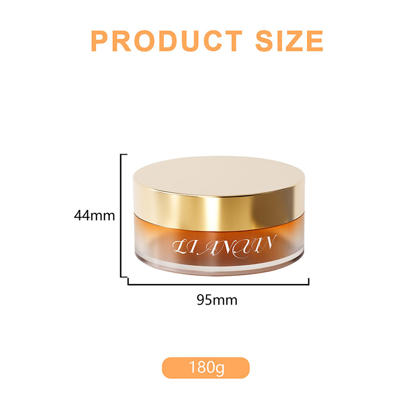 180g acrylic body butter jar size chart 95mm diameter and 44mm high