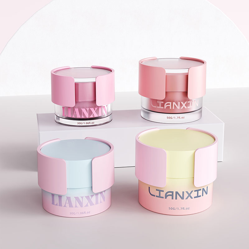 Glass vs Plastic Cosmetic Jars: How to Choose Cream Jar Packaging 2 pastel 30g and 50g plastic cosmetic cream jars in custom colors