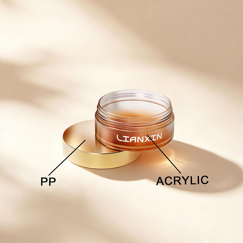 180g acrylic body butter jar with PP screw lid