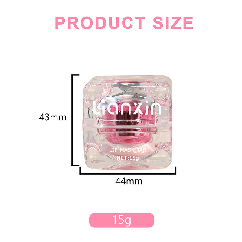 15g acrylic cosmetic jar size chart 44mm wide and 43mm high