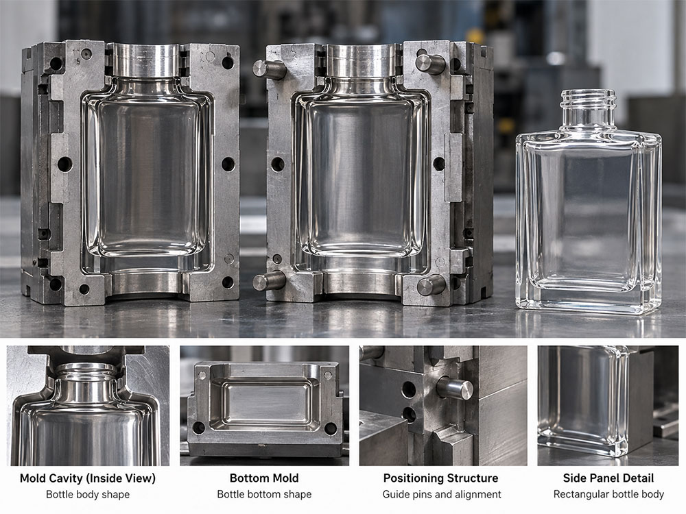 Perfume bottle mold manufacturing