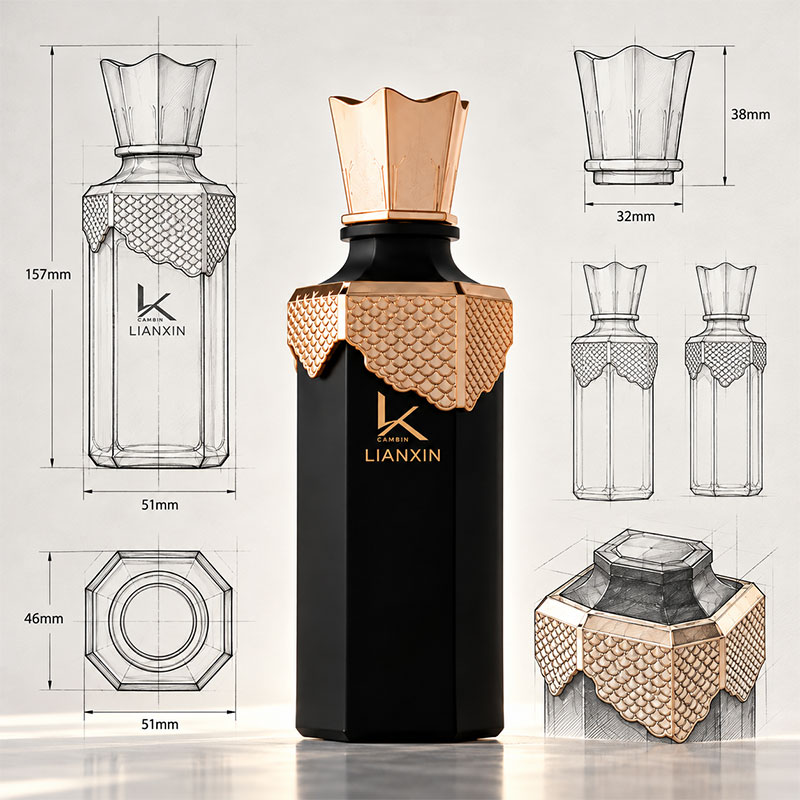Perfume bottle design draft