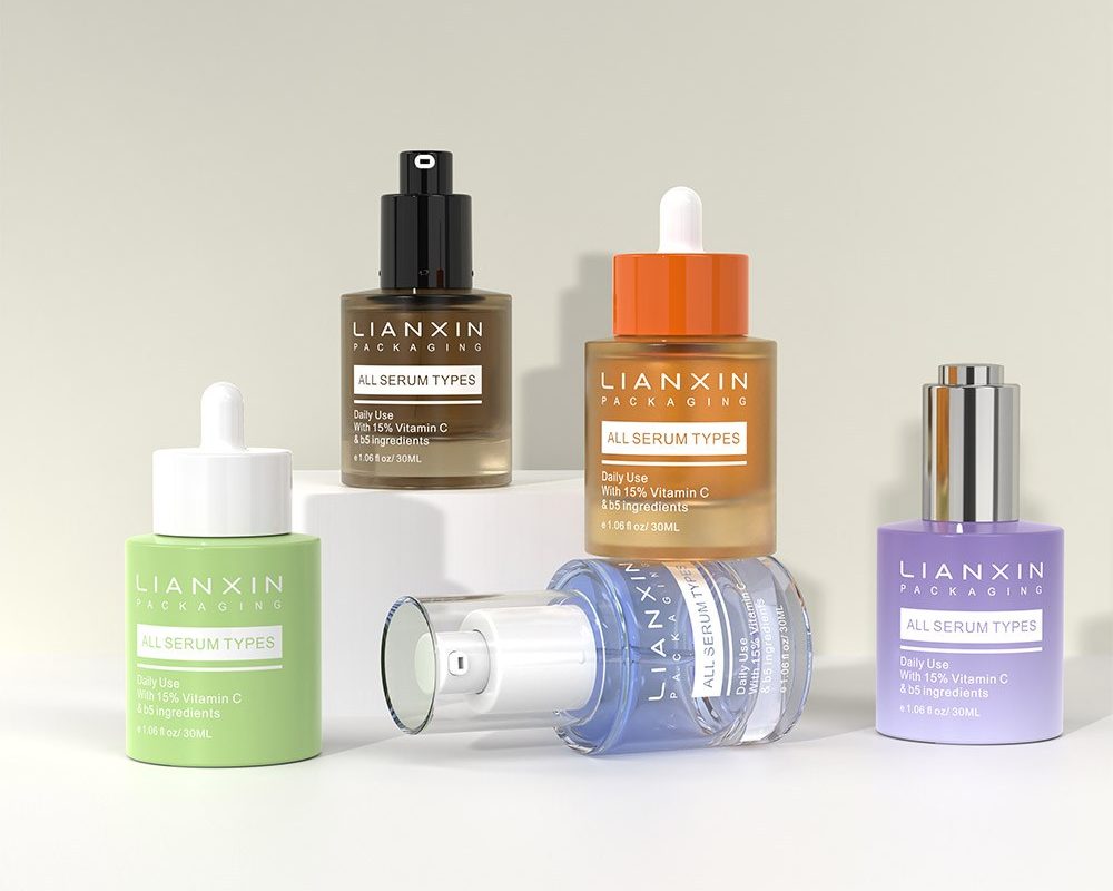 new cylinder serum bottle