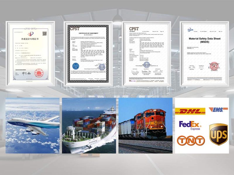 certification and shipping
