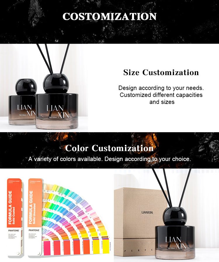 Custom Details Gradient Glass Diffuser Bottle